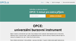 Desktop Screenshot of opce.cz