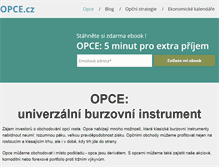 Tablet Screenshot of opce.cz